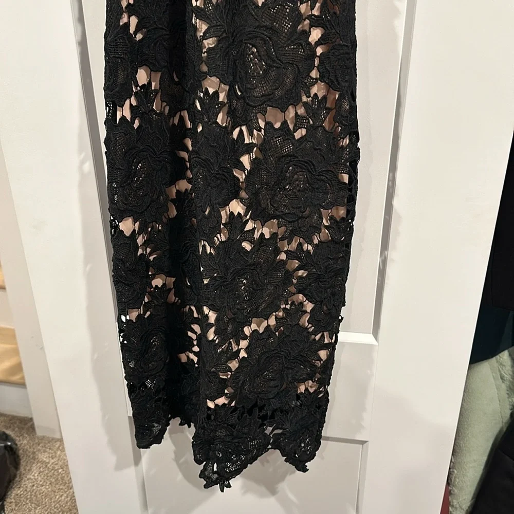 Black and nude lace dress. - Picture 3 of 3
